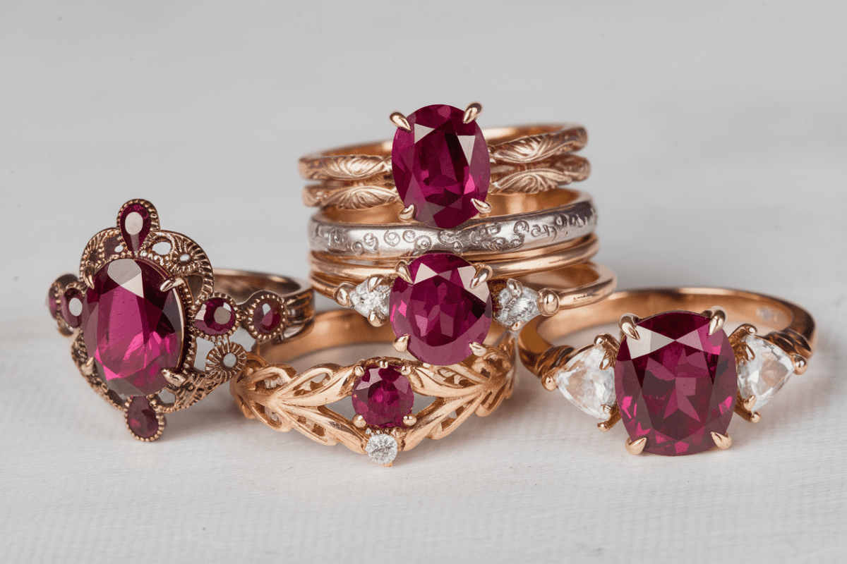 Radiant Ruby Rings for Unique Engagements and Weddings