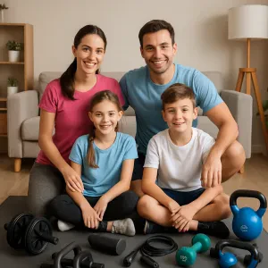 Fun ways to stay active and healthy as a family at home