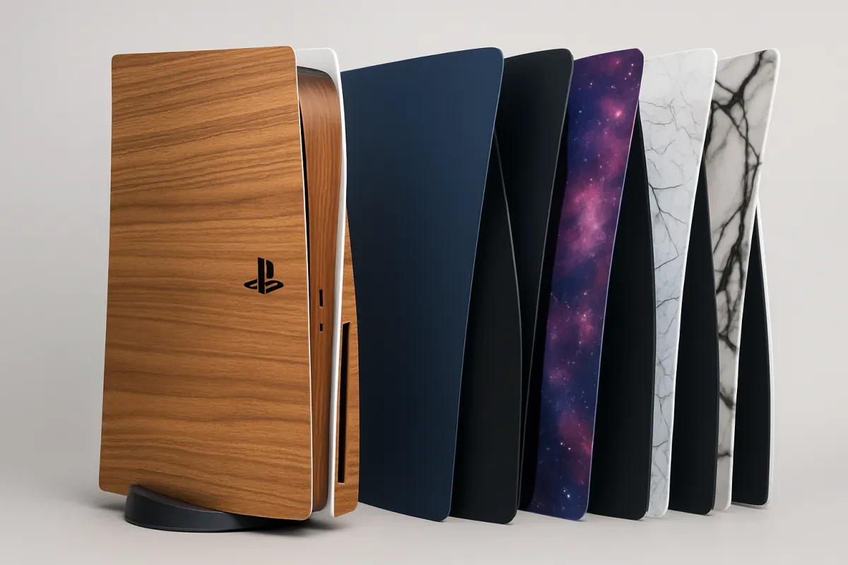 Stylish Custom Plates for Your PS5 Slim