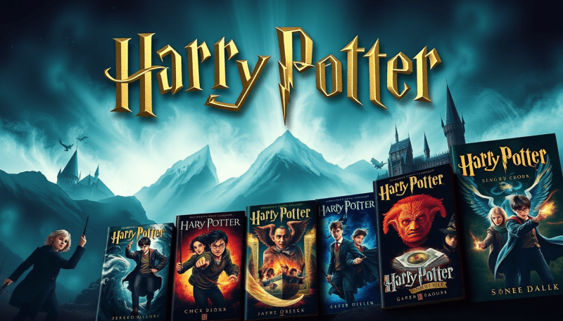 Discover the magic behind the enchanting artwork of Harry Potter book covers
