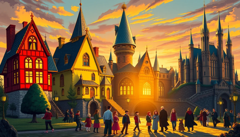 Discover the unique traits and magic of each Hogwarts house