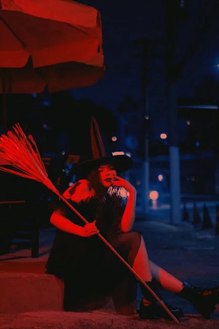 Witch Paragliding Adventure Soaring to New Heights with a Broomstick