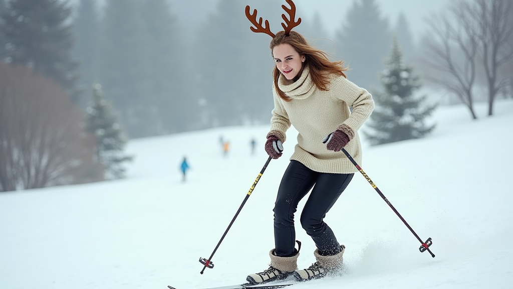 Emma Watson Enjoys Holidays at Alpine Ski Resort-2