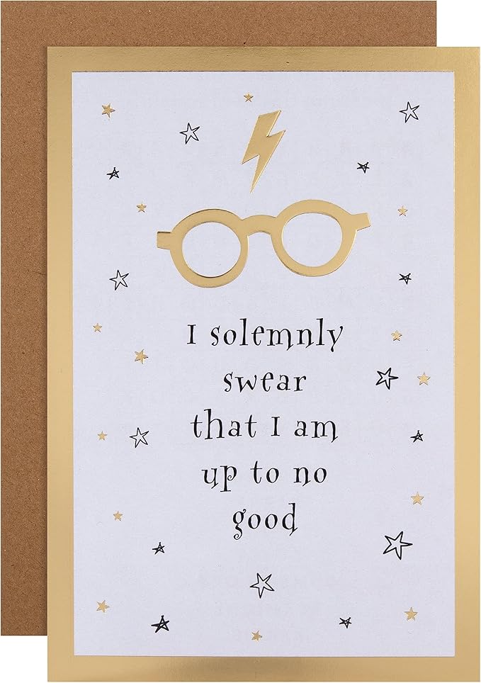 Hallmark Harry Potter Marauder's Map themed birthday card