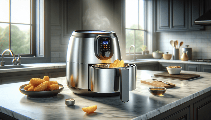 Get crispy results in a compact design perfect for small spaces
