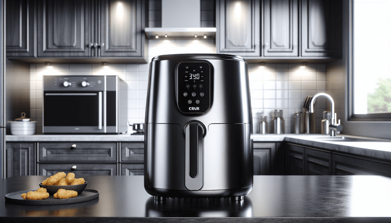 Discover healthier cooking with the Crux 3.7QT Manual Air Fryer