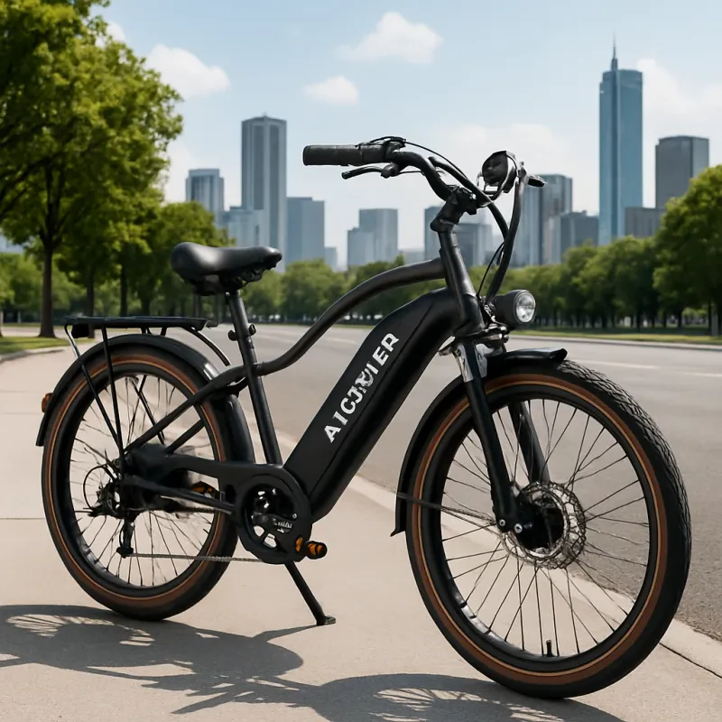 Experience effortless rides and fun commuting in style with the ANCHEER Ebike Cruiser