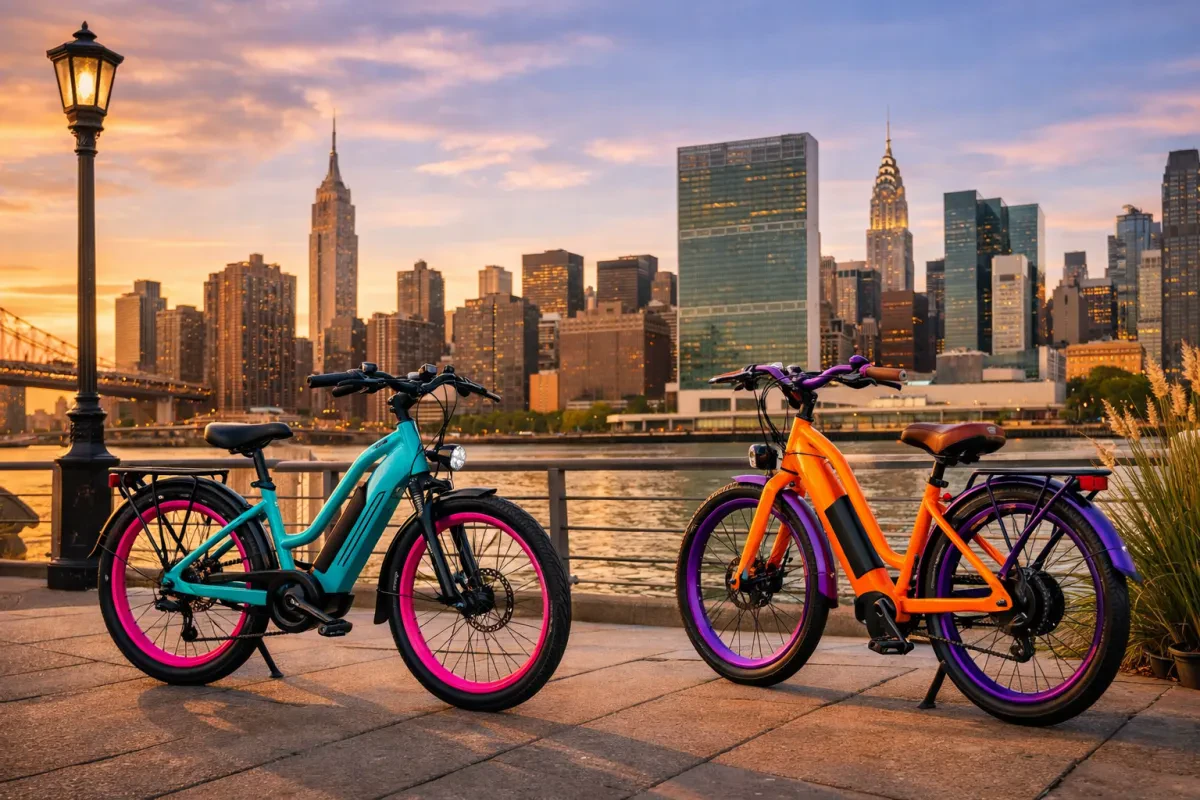 City Electric Bikes With Custom Colors to Stand Out