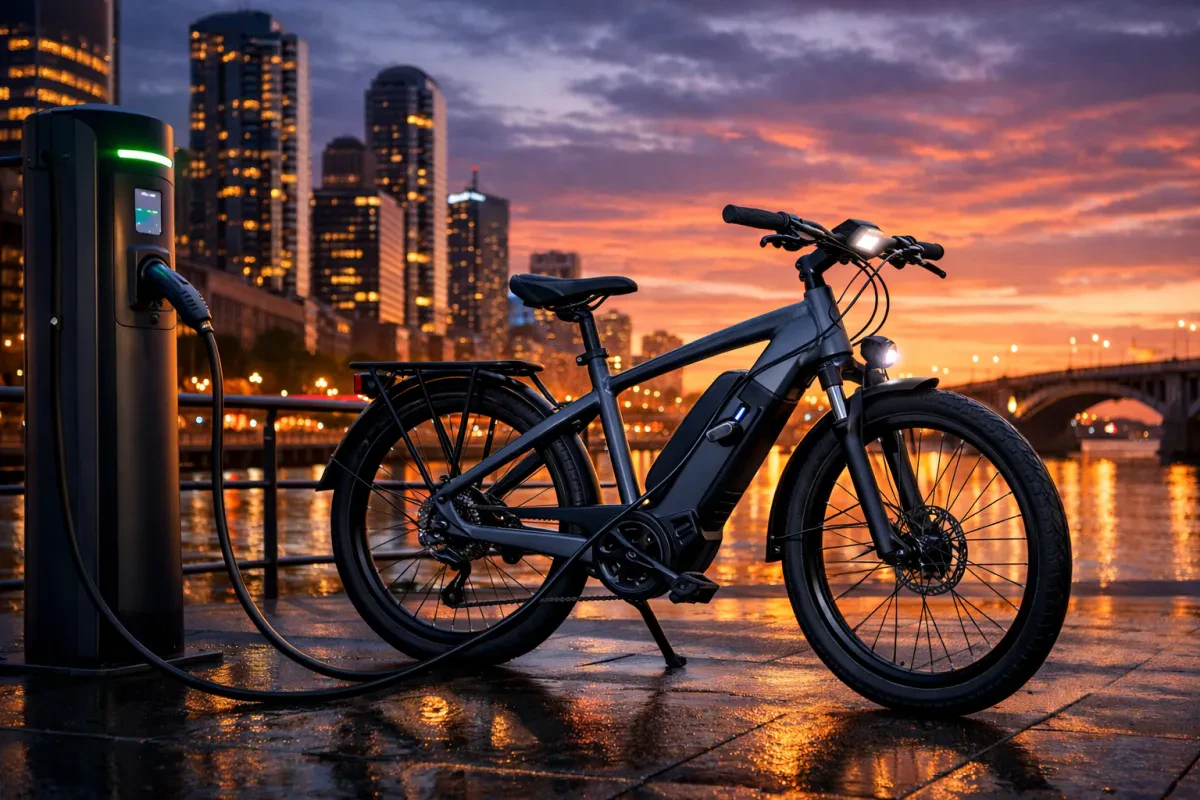 City Electric Bikes With Built-In Charging Ports
