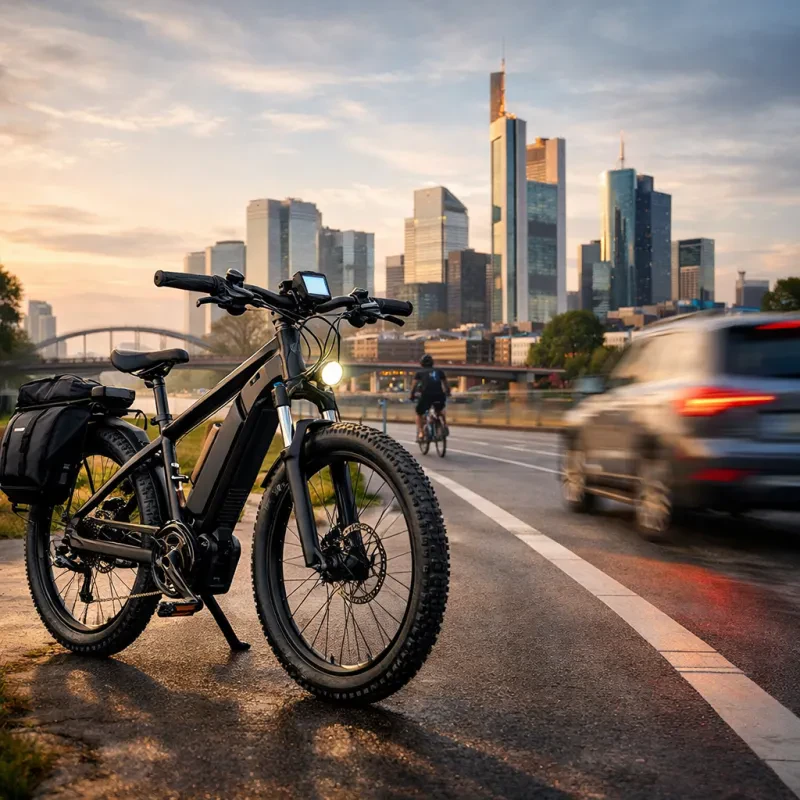 Enjoy the ride while zipping through the city on an electric mountain bike