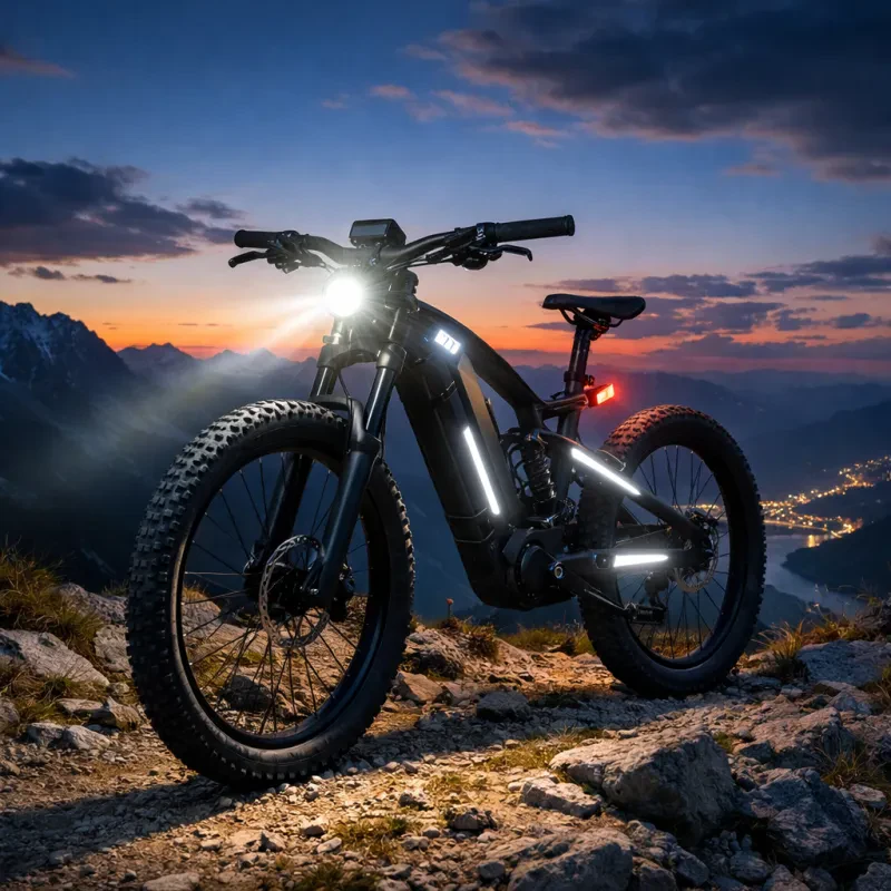 Ride safely and see the trail clearly with these awesome bikes that light up your path