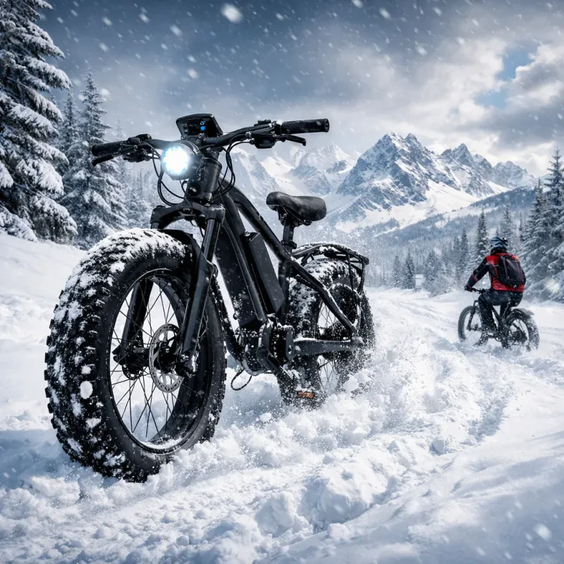 Unleash your adventure this winter with electric fat tire bikes designed for snowy trails