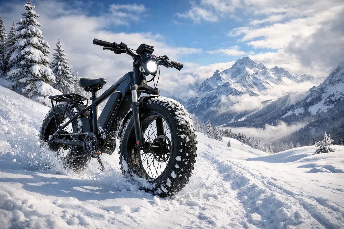 Conquer Winter with Electric Fat Tire Bikes For Snow Riding