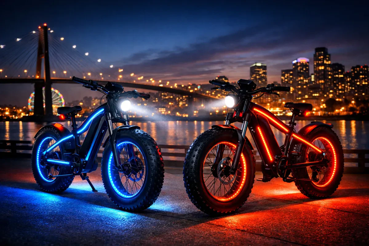 Illuminate Your Ride with Fat Tire Electric Bikes With LED Lights