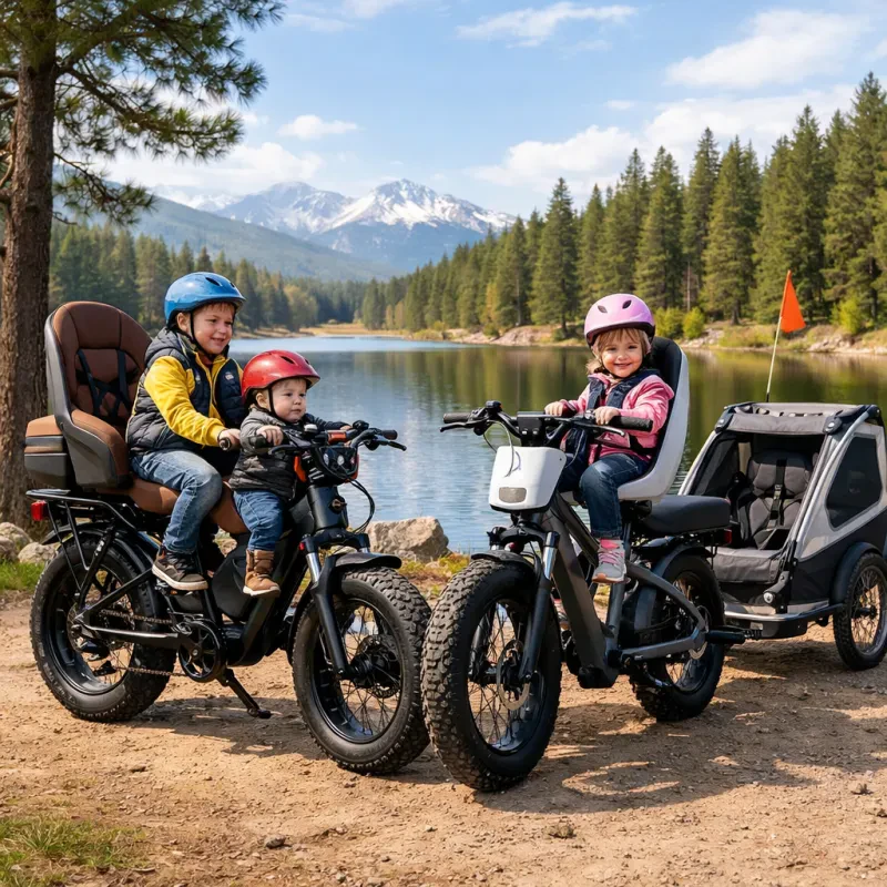 Discover the perfect fat tire e bike for family adventures with built-in child seating