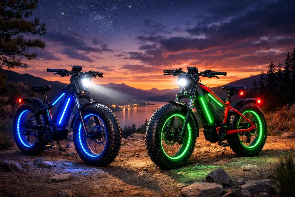 Brighten Your Ride with Fat Tire E Bikes With LED Lights