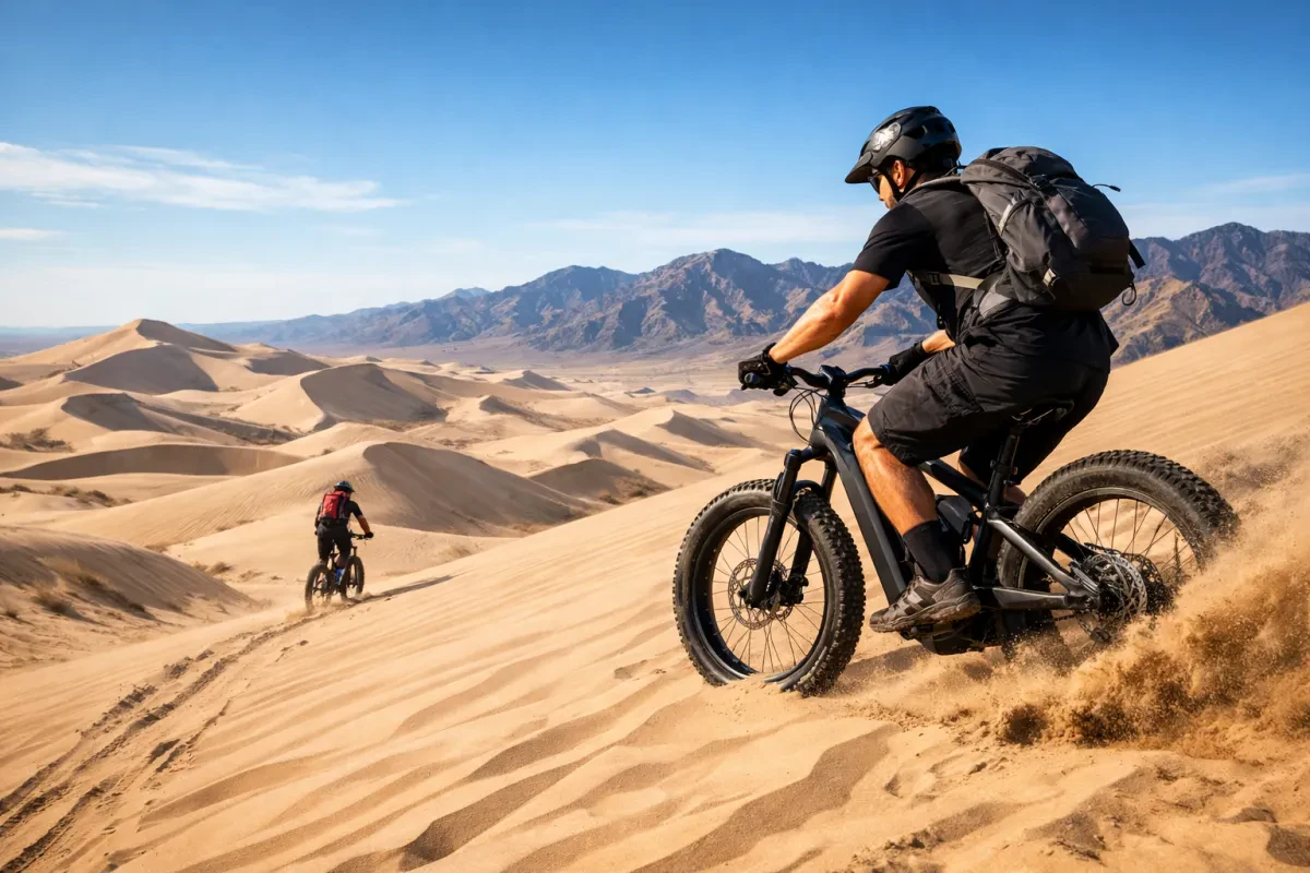 Conquer Sand Dunes with Mountain E Bikes