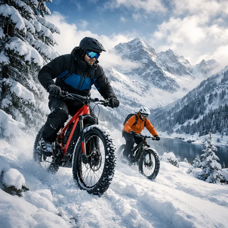 Experience the thrill of winter biking with the right e mountain bike