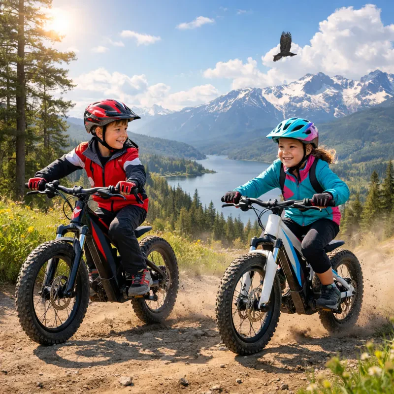 Discover the joy of riding with e mountain bikes designed just for kids