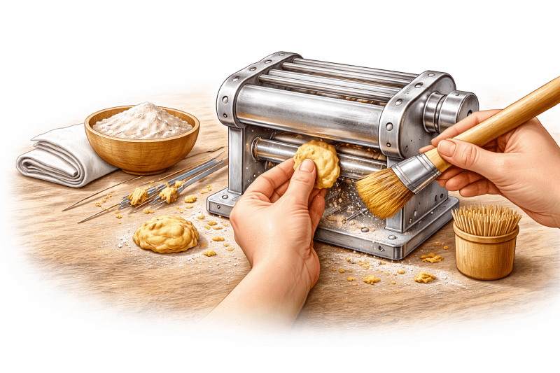 Cleaning a pasta maker is one of those jobs people tend to overcomplicate. The instinct is to treat it like any other kitchen tool—soap, water, quick rinse. That’s exactly what you shouldn’t do.