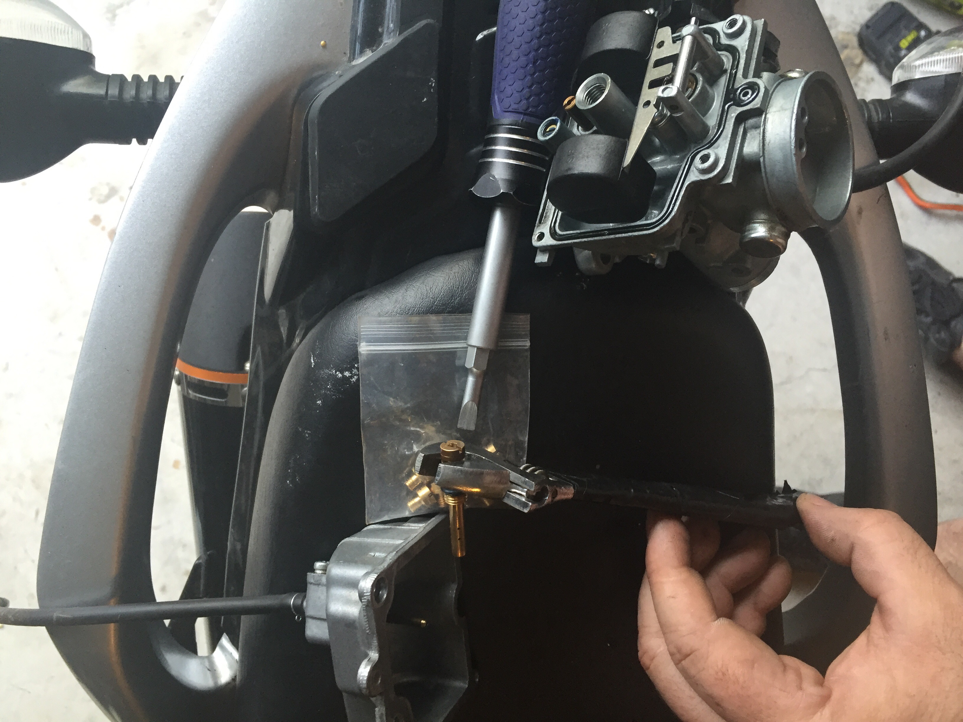 Modifying Stock Hawk 250 Carburetor