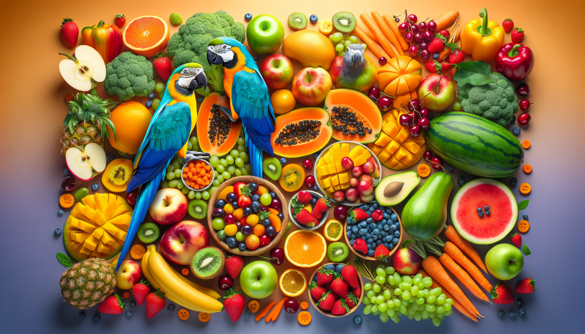 Top food picks for happy parrots