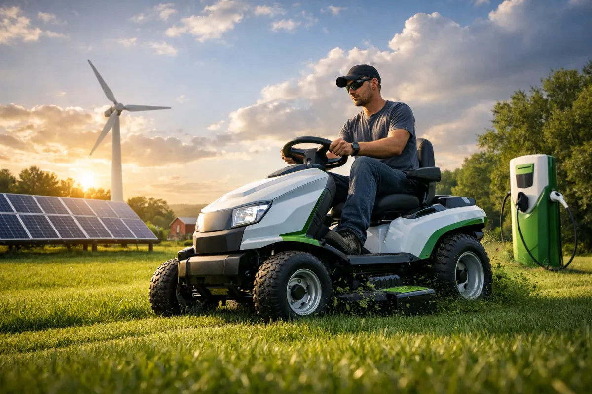 Discover the Benefits of EV Ride-On Lawn Mowers