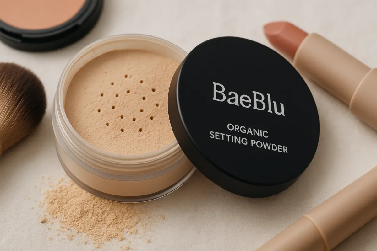BaeBlu Organic Setting Powder Keeps Your Makeup Fresh