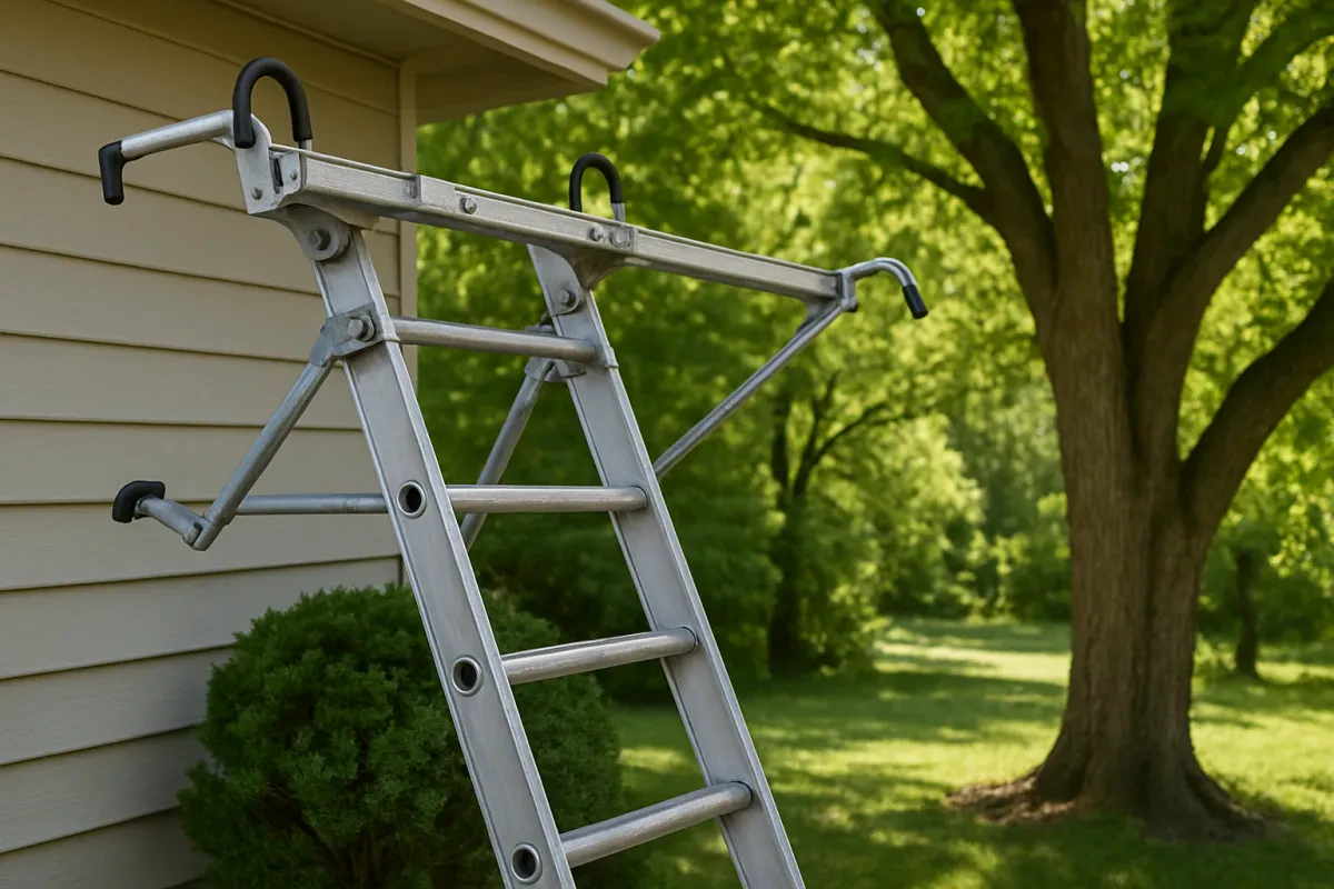 Boost Safety with Adjustable Ladder Stabilizer For Outdoor Use