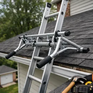 Discover how this adjustable ladder stabilizer can keep you safe and steady on the job