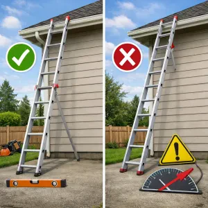 Simple ways to set up your ladder safely and securely