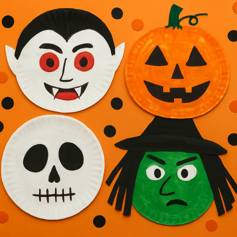Fun and Simple Ways to Make Halloween Masks with Paper Plates
