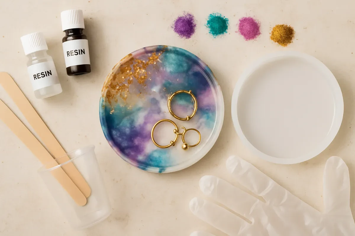 Make Fun with a Resin Jewelry Dish Kit
