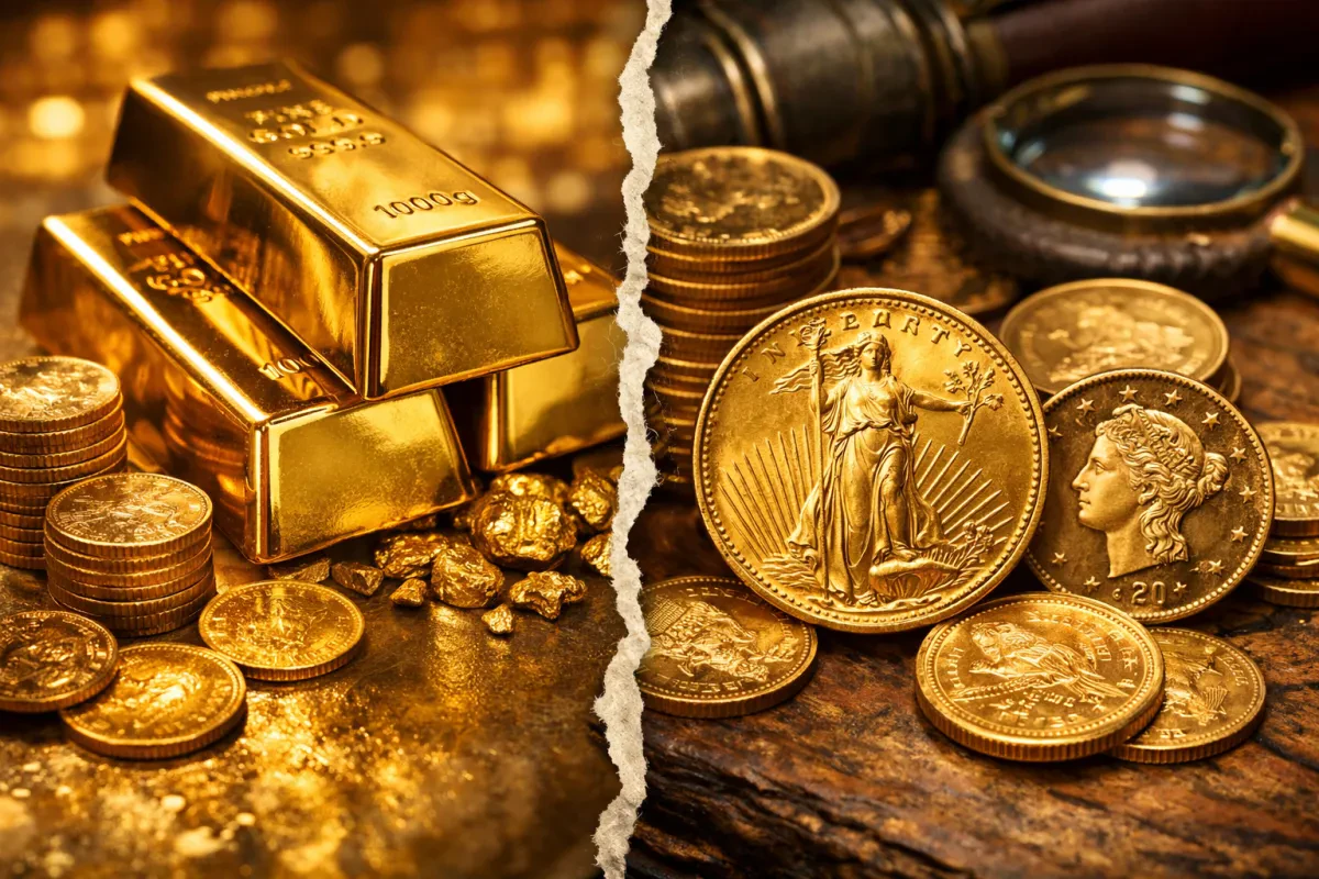 Coins Bullion Vs Gold Coins Comparison Explained
