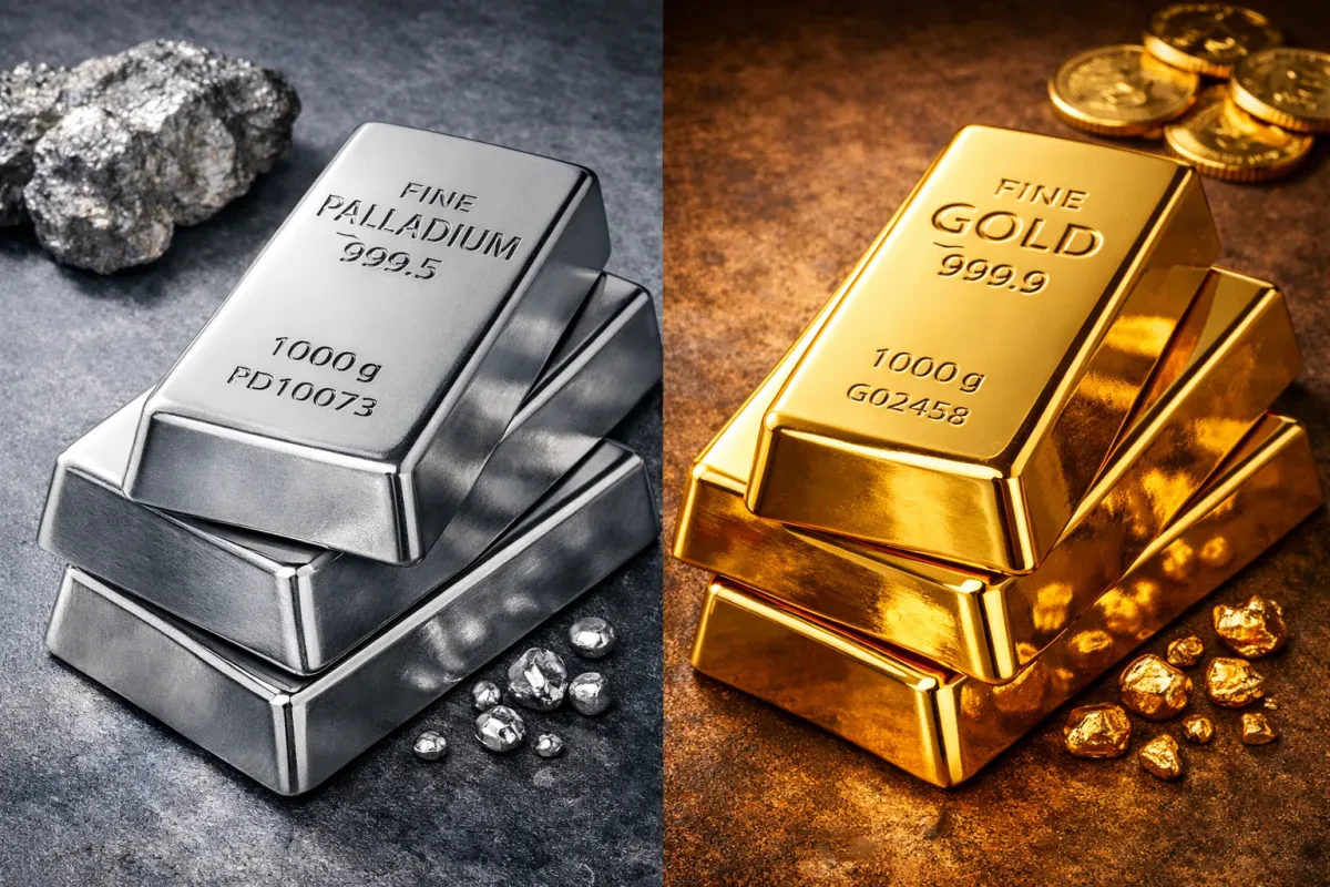 Palladium Bars vs Gold Bars: Which to Choose?