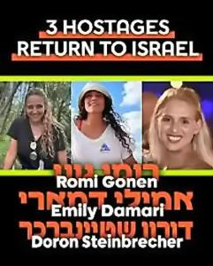 Three Hostages Finally Come Home