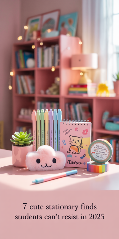 Fun and adorable supplies that make studying a joy