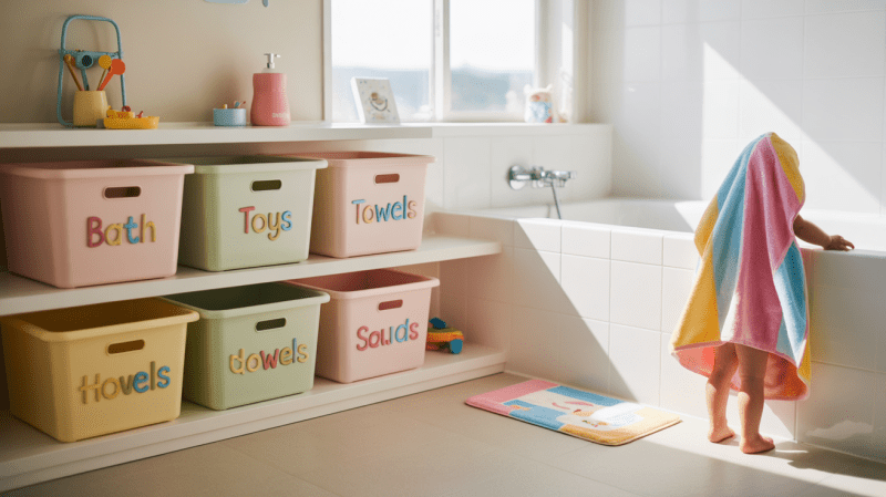 Simple and practical tips to keep your bathroom organized and stress-free as school starts