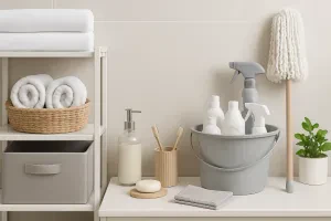 Simple tips to maximize space and keep your bathroom sparkling clean