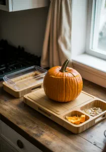 Easy tips to keep your kitchen tidy while carving and cooking pumpkins