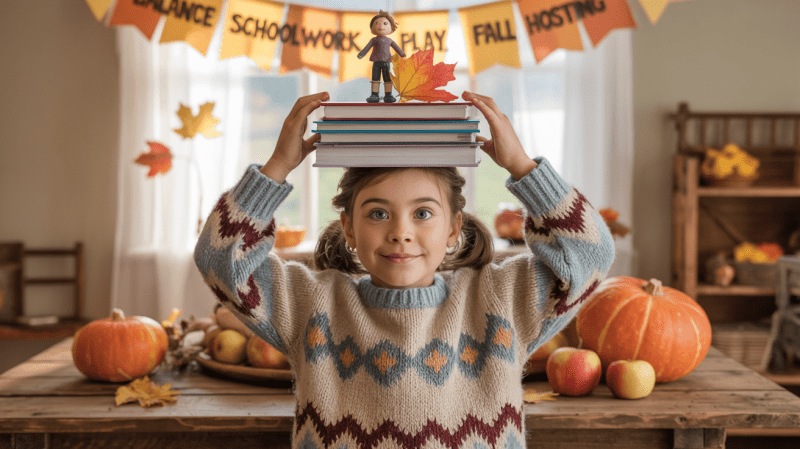 Tips for juggling homework, fun activities, and hosting gatherings this autumn