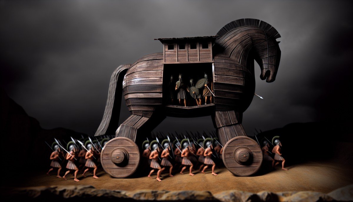 The Greeks' Sneaky Trojan Horse Strategy