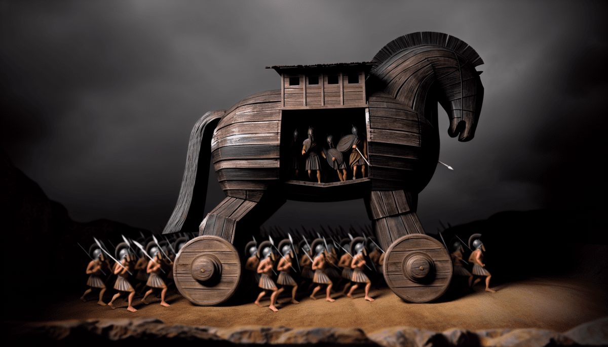 The Greeks' Sneaky Trojan Horse Strategy