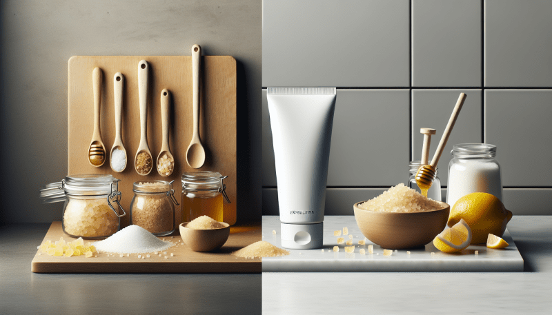 Discover the pros and cons of making your own exfoliators versus buying them ready-made