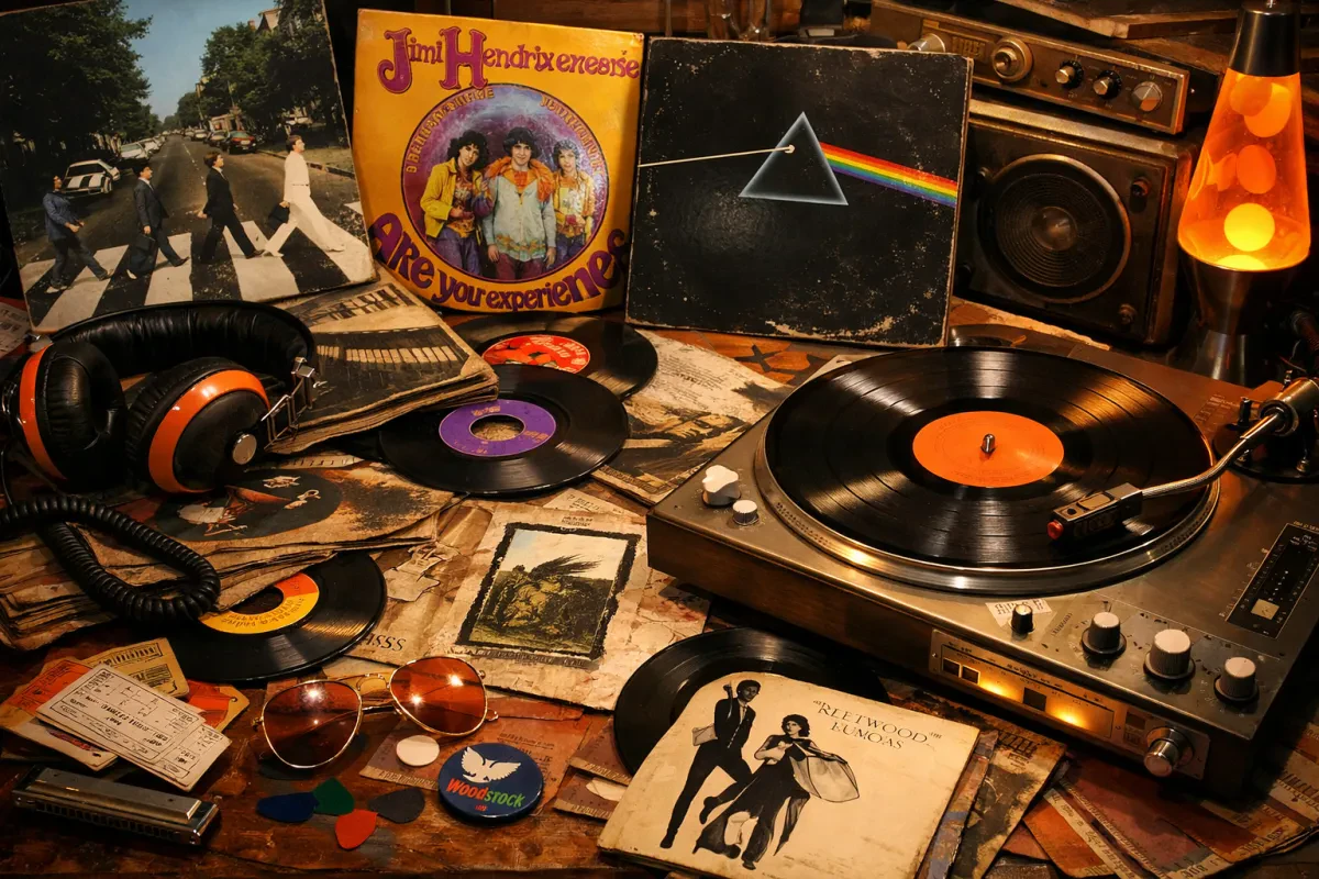 Classic Vinyl Records From The 60s And 70s