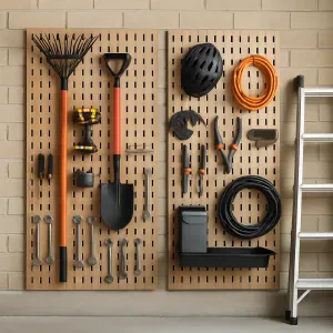 Simplify your garage organization with practical leg boards to maximize space