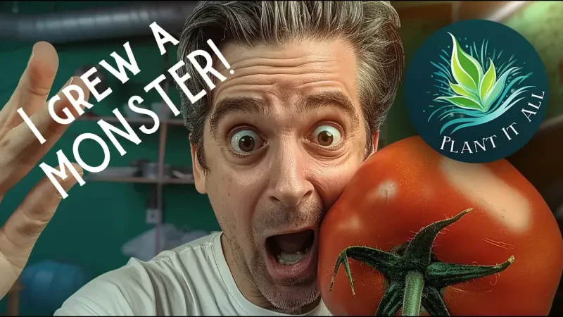 An update on the tomatoes, and the easiest way to ensure they pollinate for a great harvest.