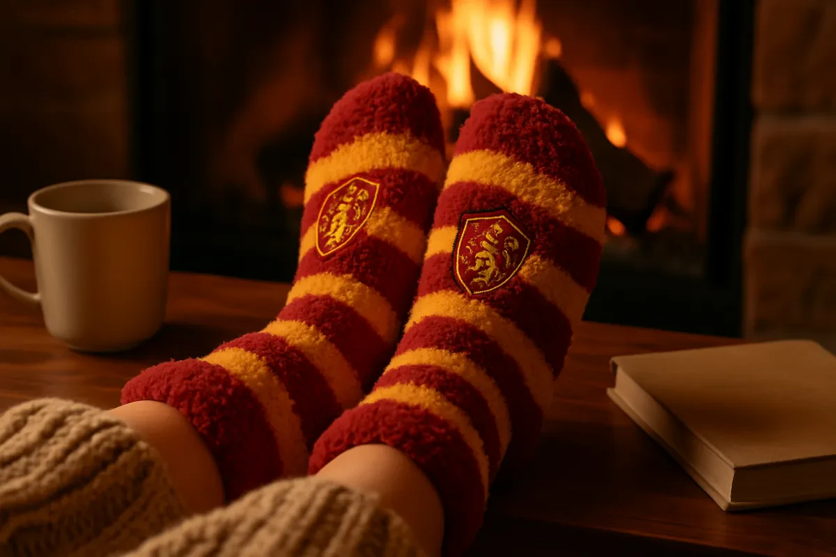Cozy Up with Gryffindor Fuzzy Socks