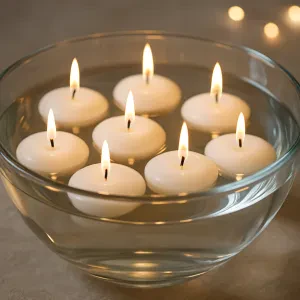 Add a magical touch to your celebrations with these beautiful floating candles