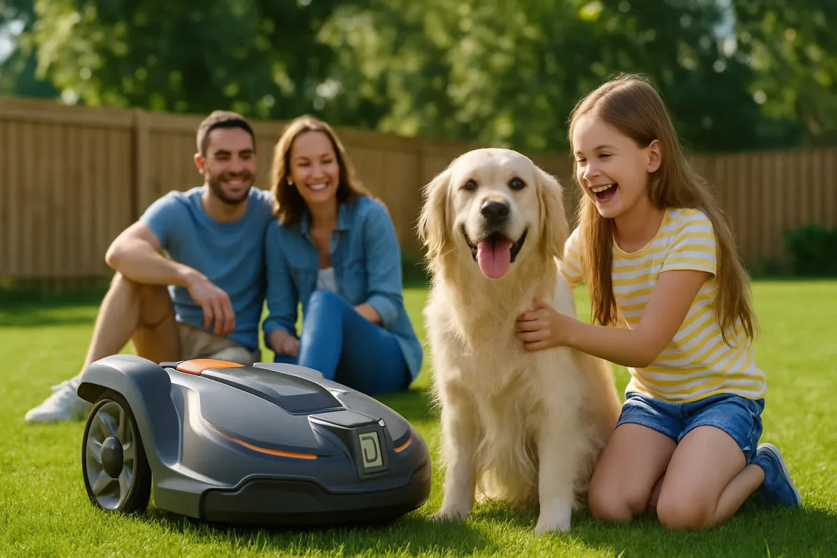 Mähroboter für Familien und Haustiere macht Spaß!